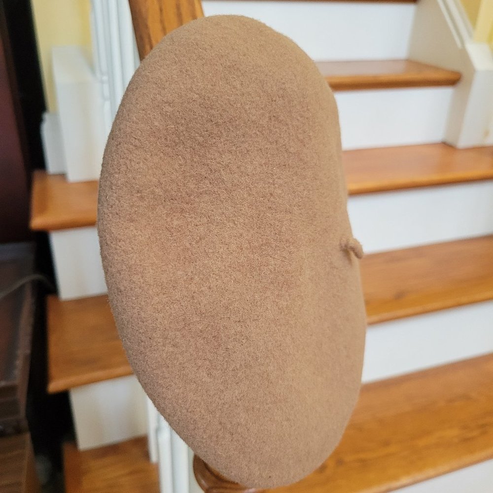 Kangol tam hat tan made in England Anglobasque